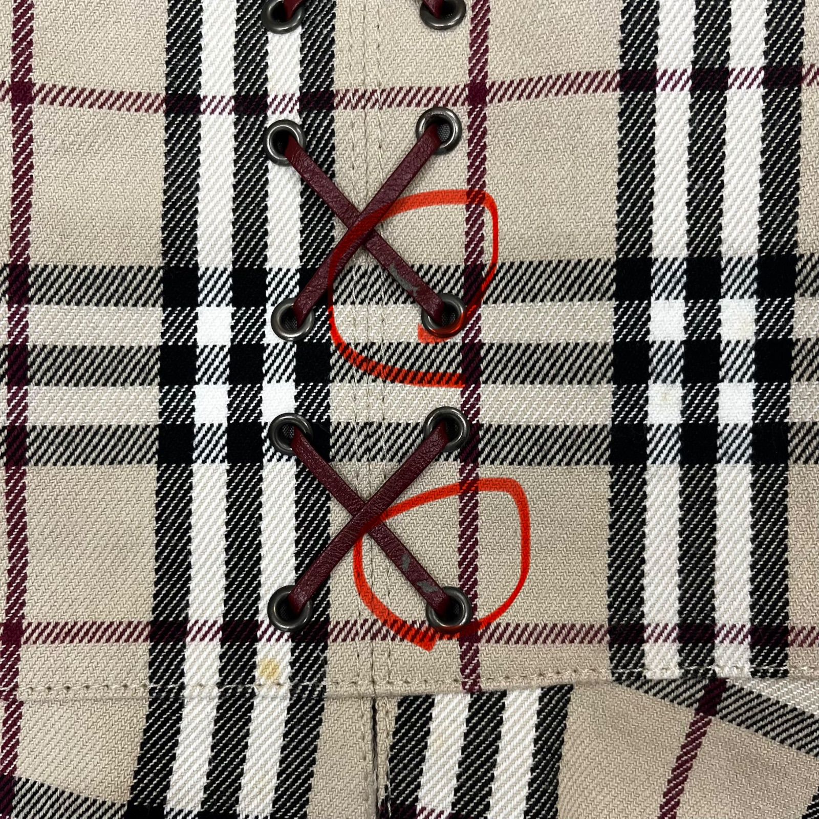 BURBERRY バーバリー ブルーレーベル フレアスカート ひざ丈 ノバ