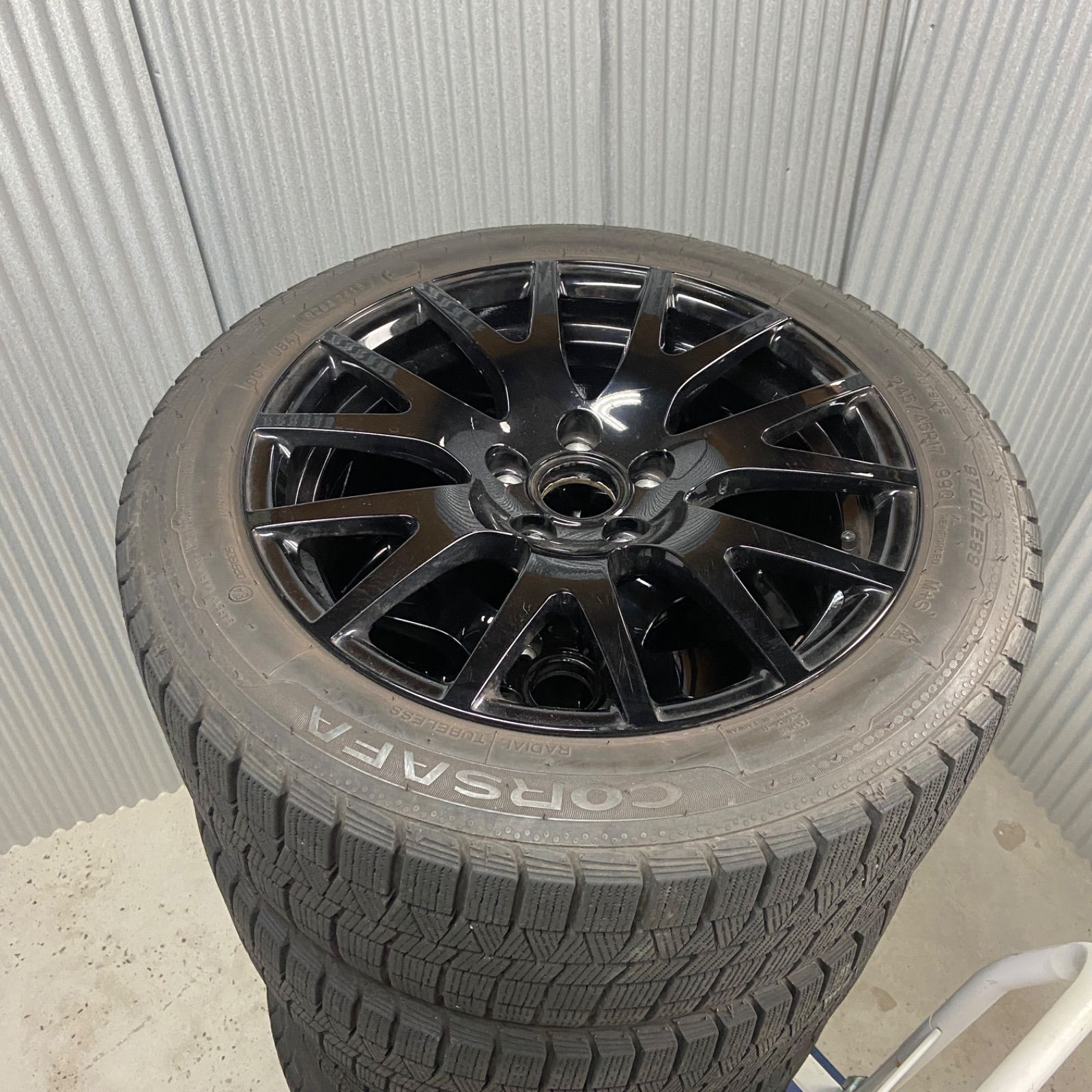 車 AUDI純正 スタッドレスタイヤ ホイール 4本