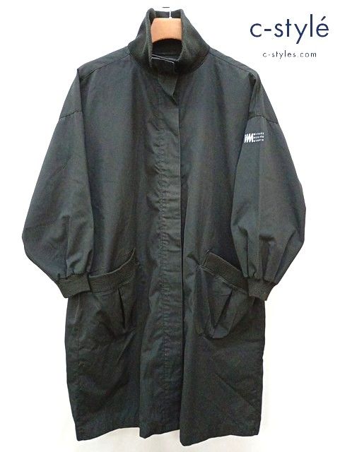 P181 [人気] ISSEY MIYAKE イッセイミヤケ コート M ブラック 80s archive logo MIYAKE DESIGN STUDIO レディース | ★