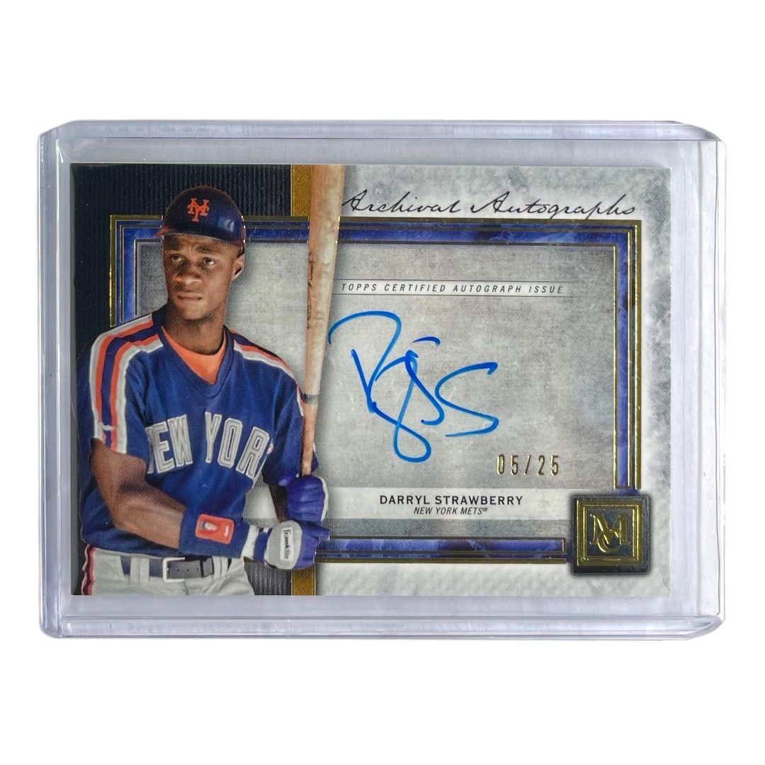 TOPPS MLBカード MUSEUM COLLECTION DARRYL STRAWBERRY NEW YORK METS /25 #AA-DST 送料無料 中古 IT2