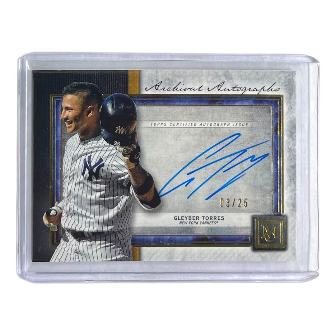 TOPPS MLBカード MUSEUM COLLECTION GLEYBER TORRES NEW YORK YANKEES /25 #AA-GT 送料無料 中古 IT2