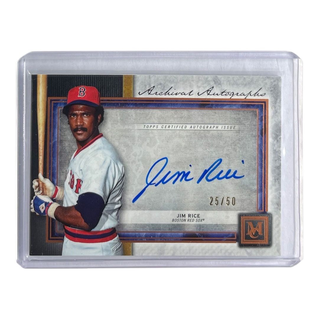 TOPPS MLBカード MUSEUM COLLECTION JIM RICE BOSTON RED SOX /50 #AA-JRI 送料無料 中古 IT2