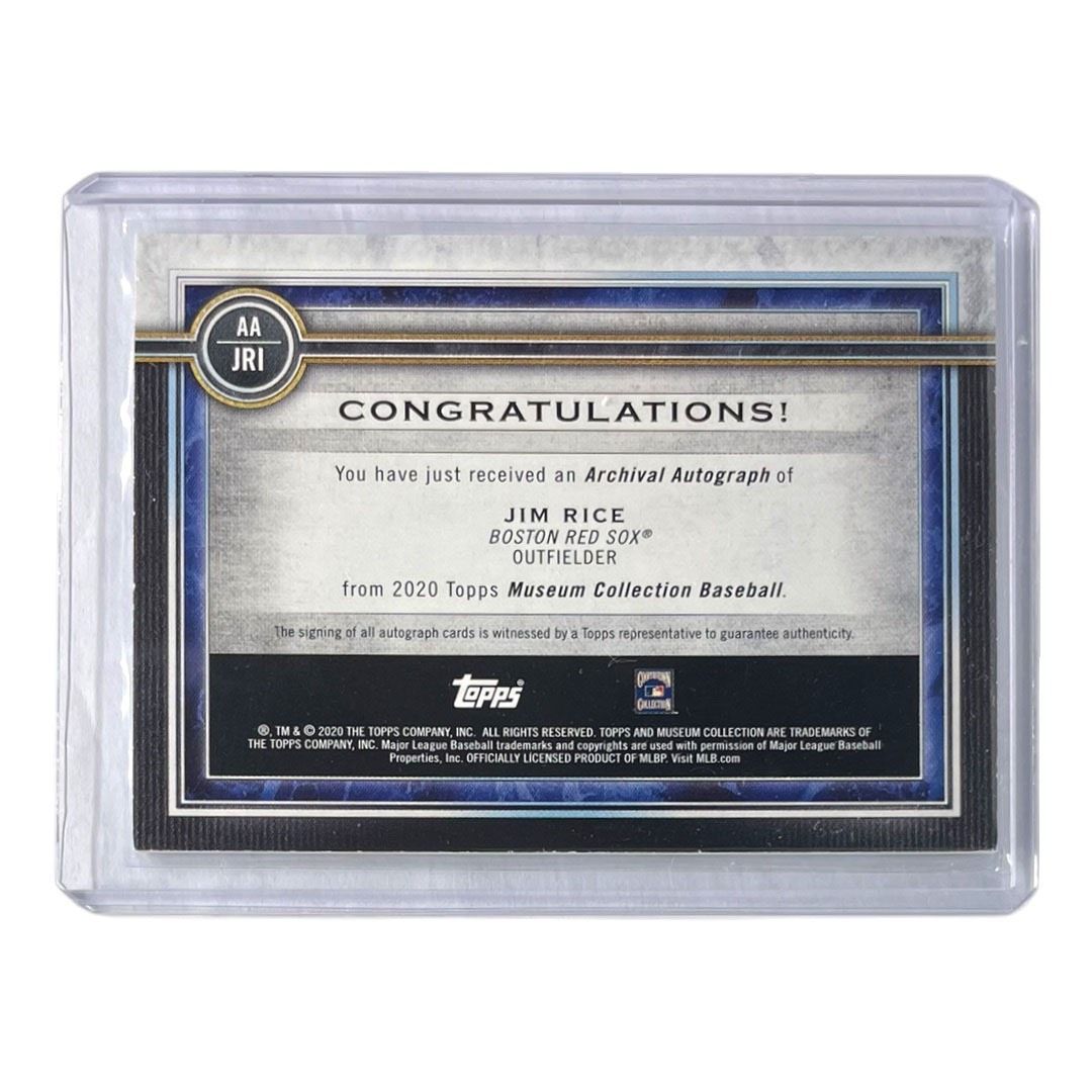 TOPPS MLBカード MUSEUM COLLECTION JIM RICE BOSTON RED SOX /50 #AA-JRI 送料無料 中古 IT2