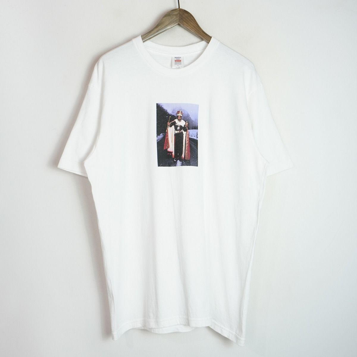 国内正規 美品 24AW Supreme シュプリーム × Martine Rose マーティンローズ Lee Scratch Perry 半袖Ｔシャツ カットソー L 白 2862Q♪