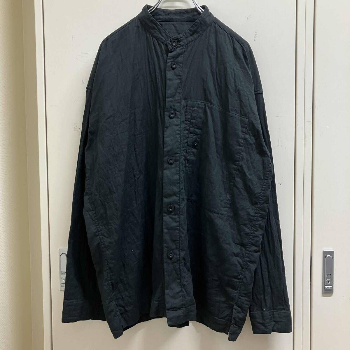 25AW IM MEN DOUBLE FACE COT TON SHIRTサイズ4 ブラック アイムメン 23,640円