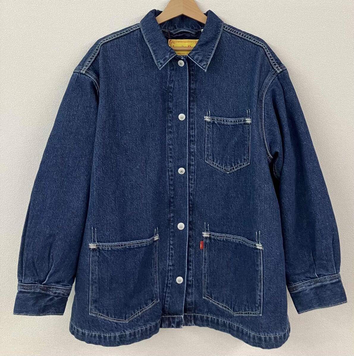 Levi's Red リーバイス レッド デニムジャケット レディース S ブルー PC9-A1017-0000 チョアコート カバーオール