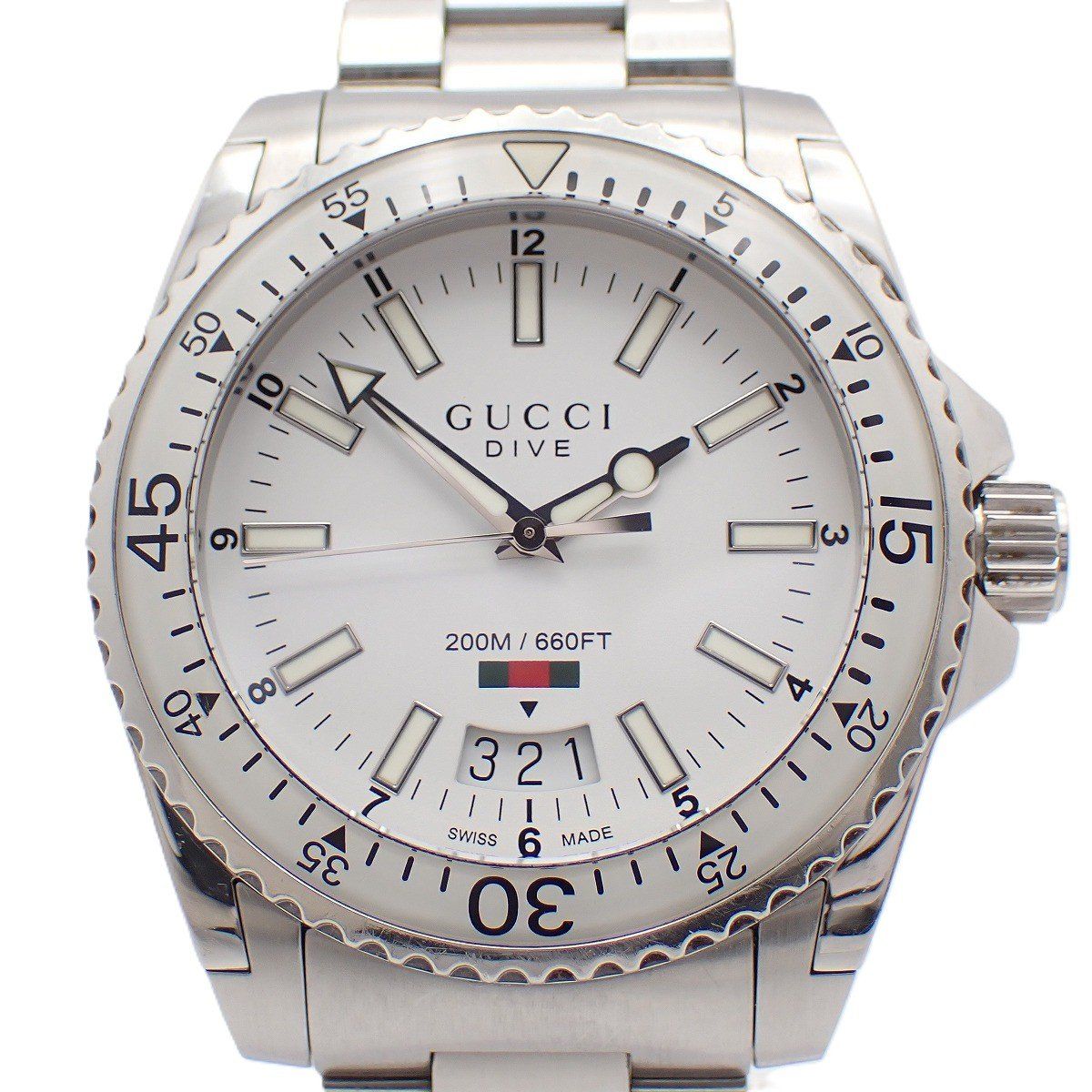 136.3 腕時計 GUCCI グッチ メンズ グッチダイブ 銀蔵オンライン