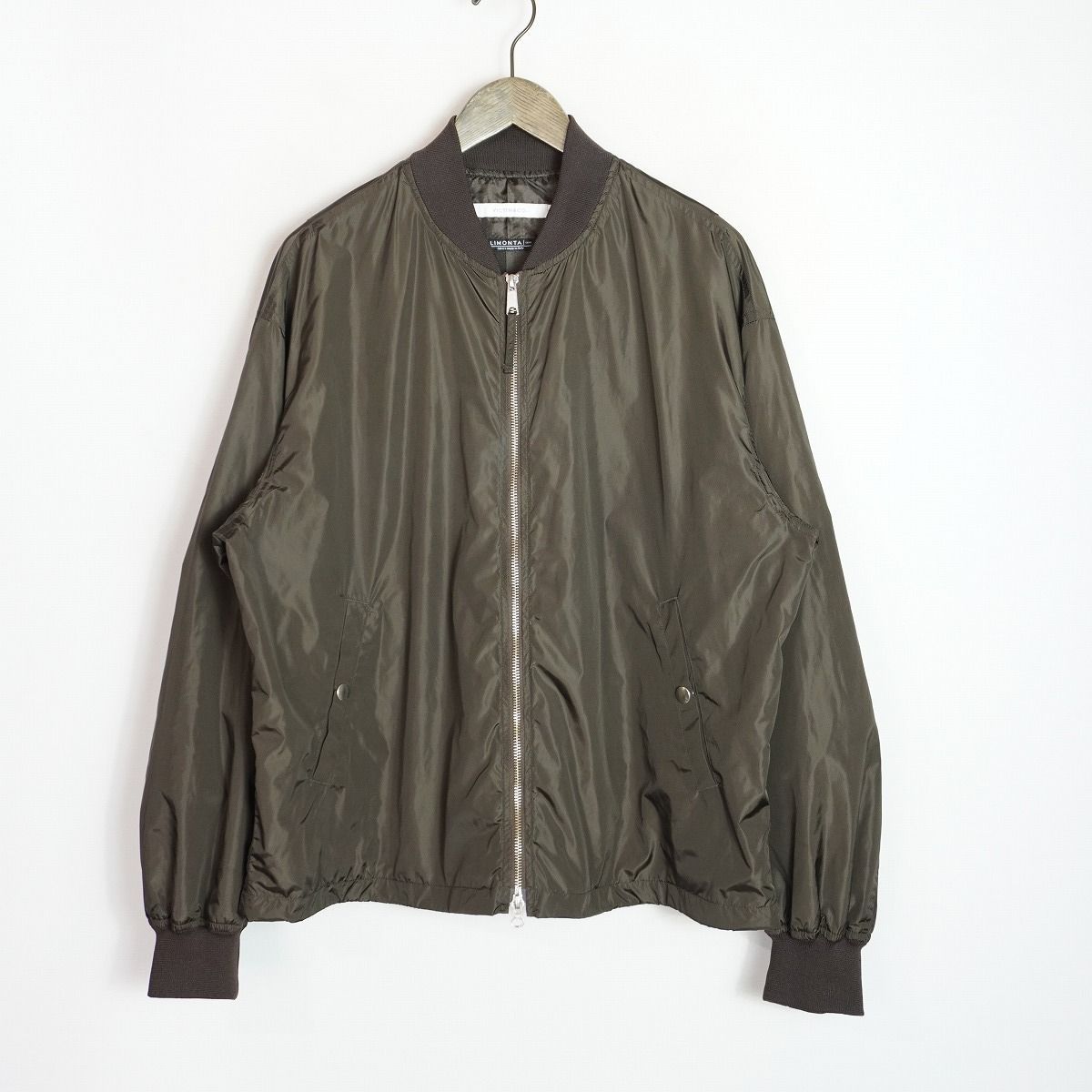 25SS VICTIM ヴィクティム LIMONTA MA-1 JACKET BROWN リモンタ ナイロン ミリタリー ジャケット ブルゾン VTM-25-O-002 茶 3980Q♪