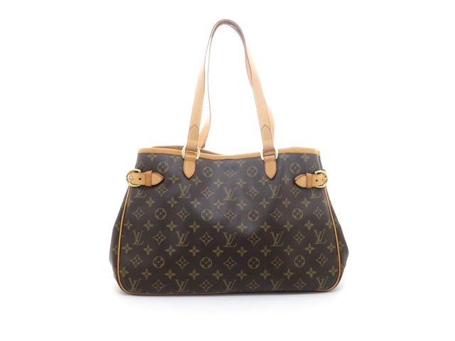 LOUIS VUITTON ルイ・ヴィトン バッグ バティニョール・オリゾンタル モノグラム ﾊﾞｯｸﾞ M51154 トートバッグ モノグラムアンプラント/モノグラム ブラウン レディース【中古】437