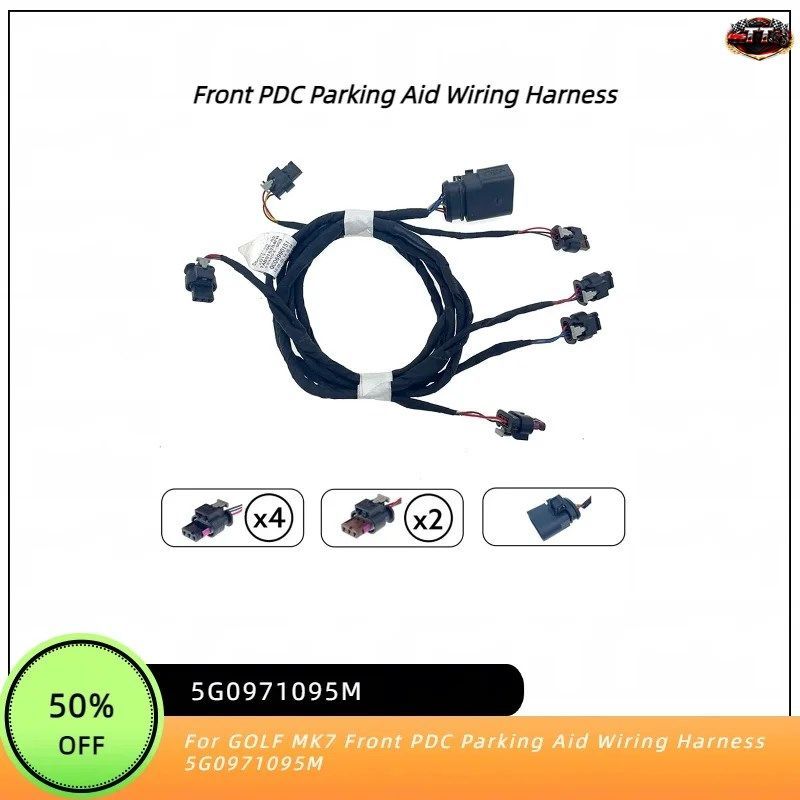 5G0971095M パーキングアシスト配線ハーネス ゴルフ MK7 フロント PDC パーキングアシスト配線ハーネス 5G0971095M