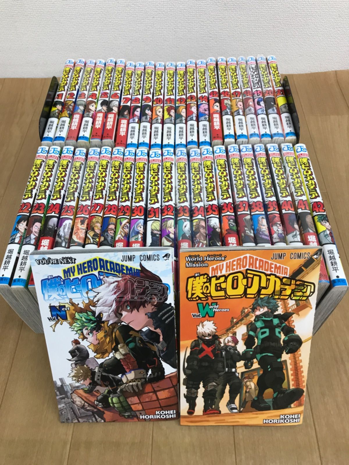 ☆②【未開封あり】 僕のヒーローアカデミア 全42巻＋関連本2冊