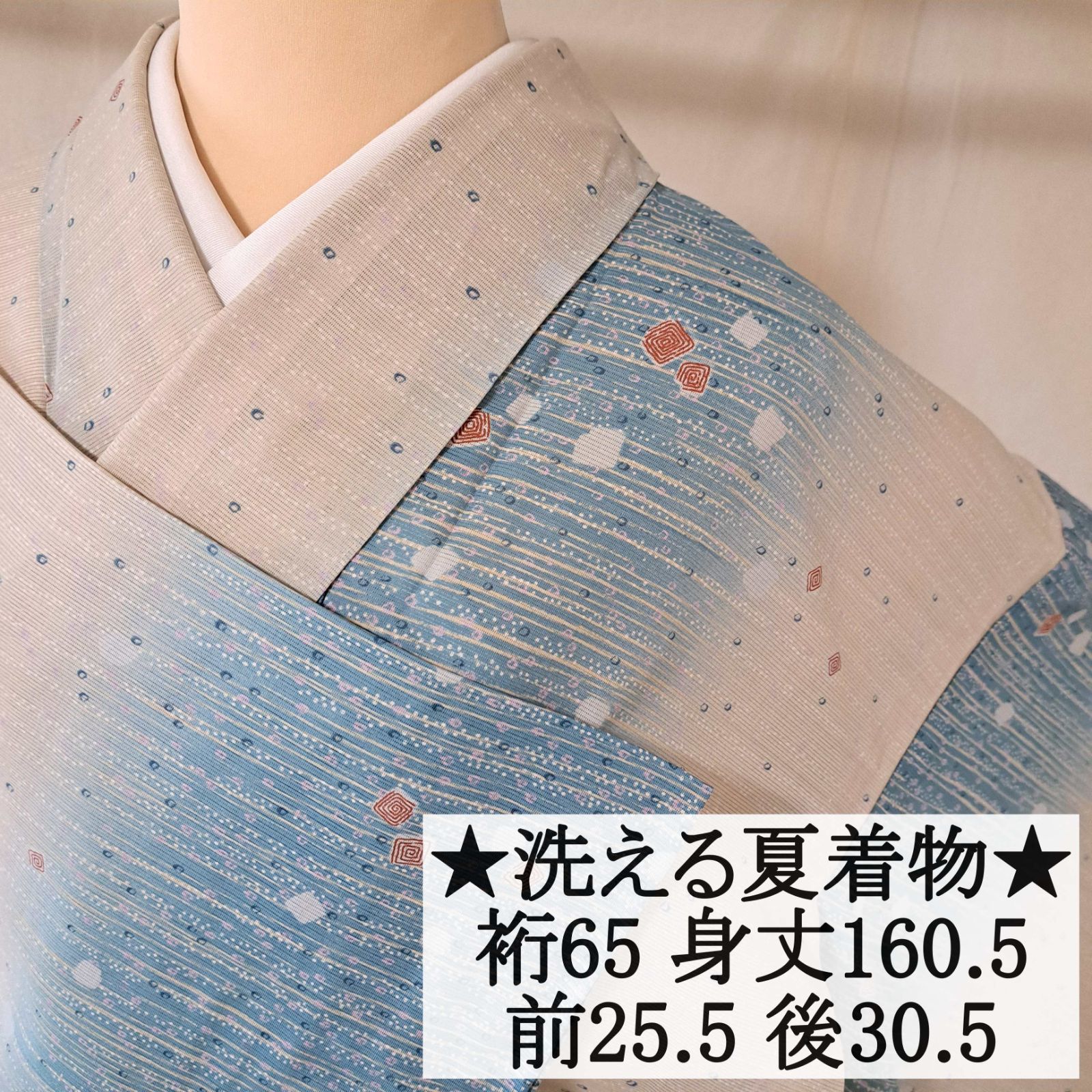 レディース 小紋 フルセット 166.5 グラデーション 洗える着物 有栖川 