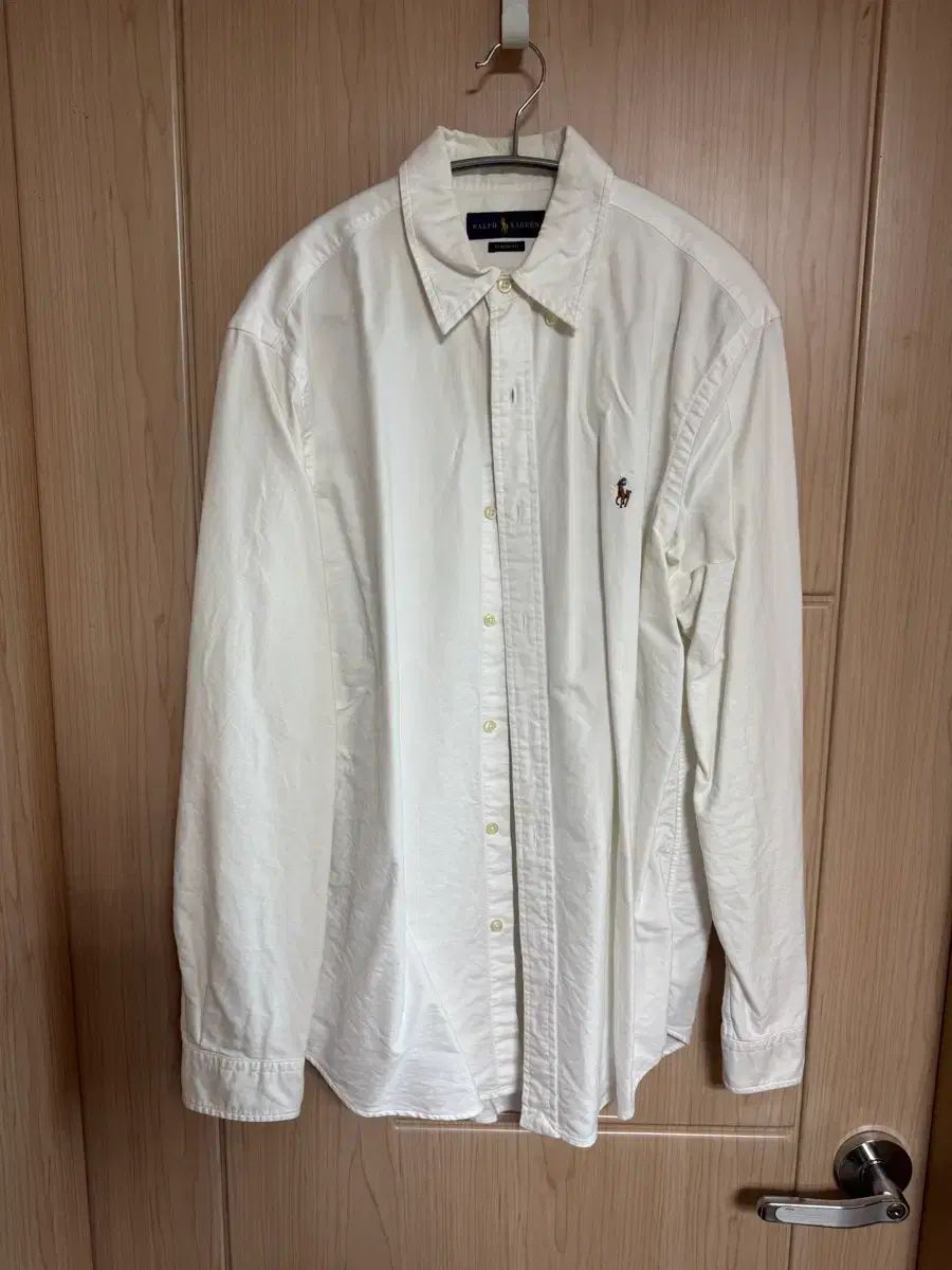 ポロ クラシックフィット オックスフォード 白 シャツ (L) 出品