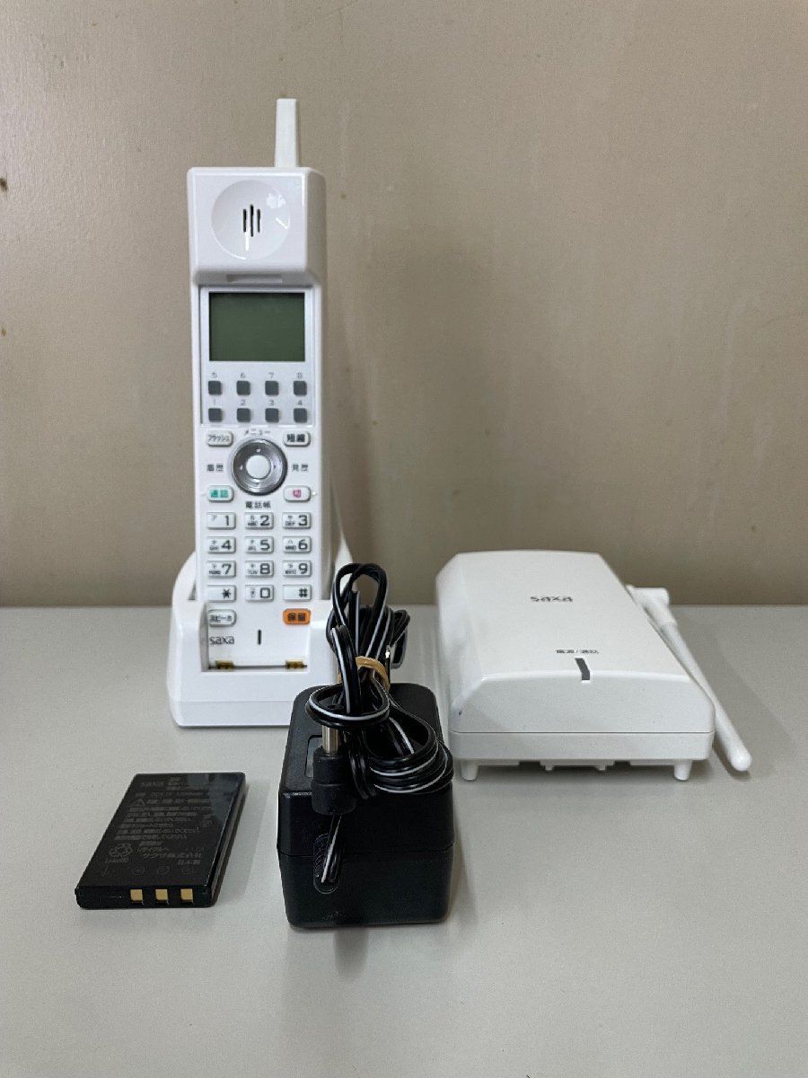 SSK 1041 SAXA サクサ PlatiaⅢ WS1000(W) アナログコードレス電話機 美品 送料無料