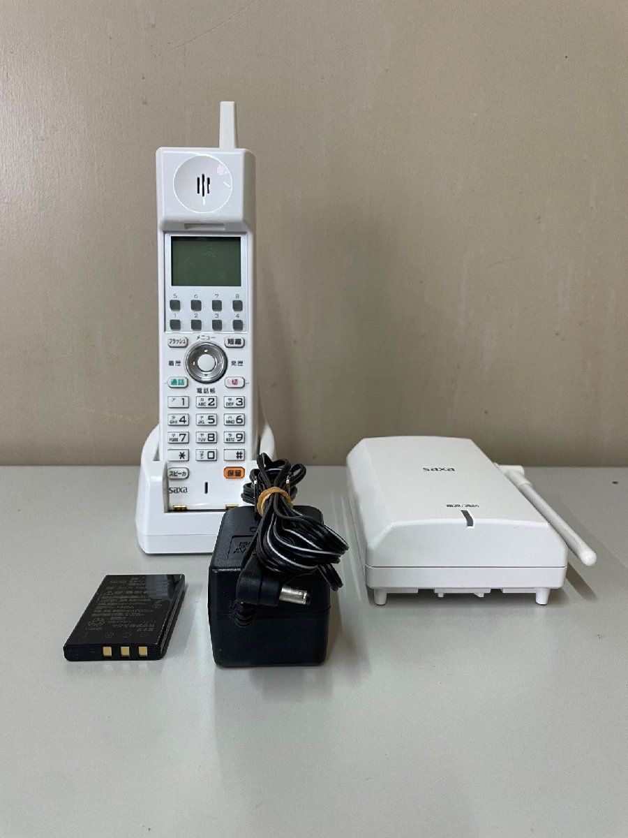 SSK 1042 SAXA サクサ PlatiaⅢ WS1000(W) アナログコードレス電話機 美品 送料無料