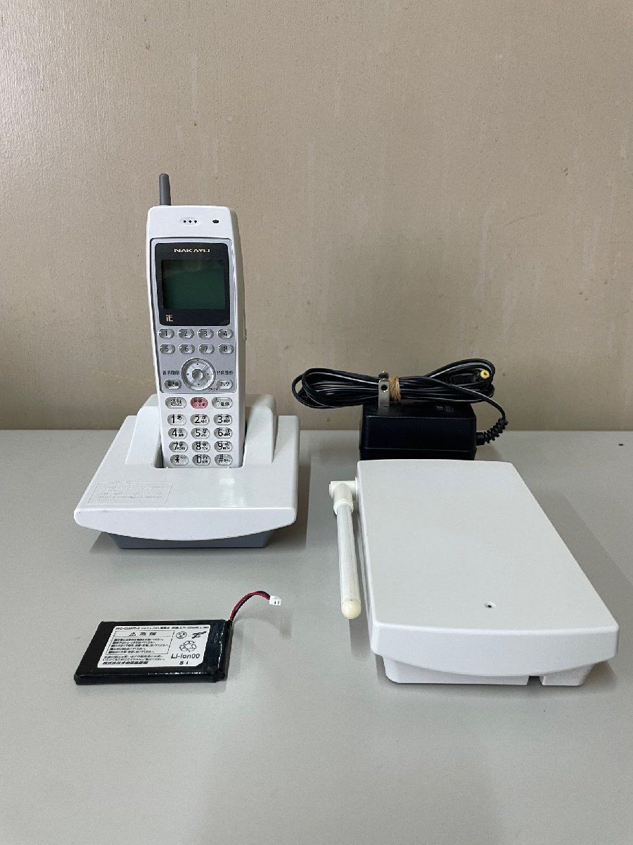 ▲SSK 1043 NAKAYO ナカヨ integral-E NYC-8iE-DCLS(W) デジタルコードレス電話機 キレイ 送料無料