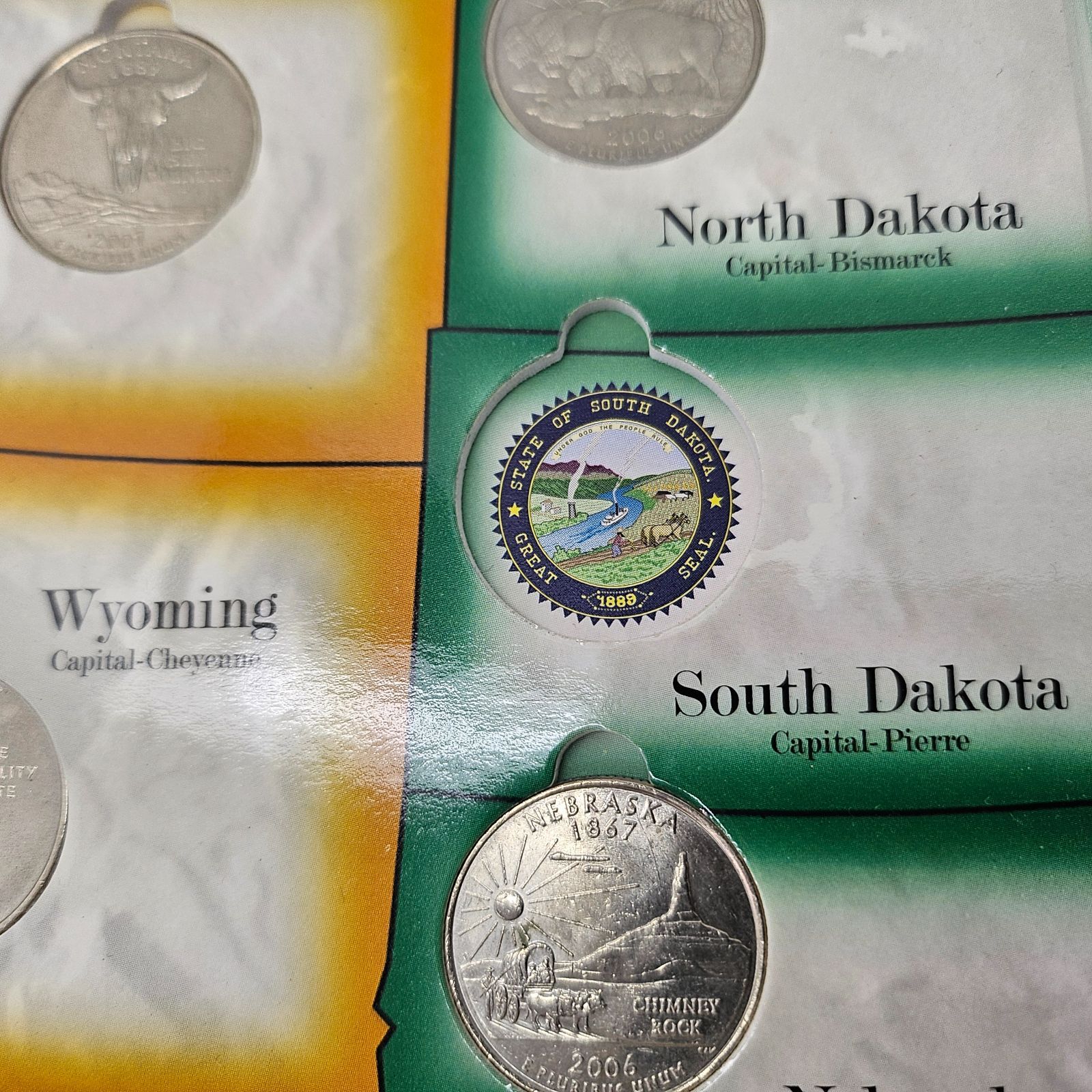 準コンプリート アメリカ 米国 50州+海外領土を含む56種 25セント硬貨