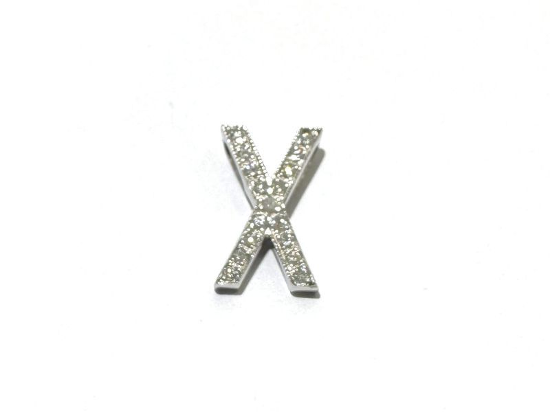 JEWELRY　ジュエリー　貴金属･宝石　ペンダントトップ　K18WGホワイトゴールド　D0.17ct　1.6g 【中古】【432】