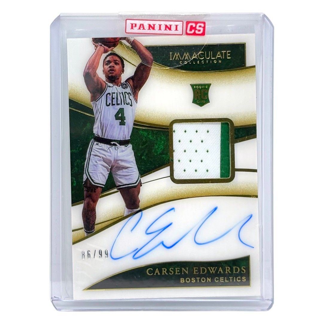 未開封品 PANINI NBAカード IMMACULATE COLLECTION CARSEN EDWARDS BOSTON CELTICS /99 #121 送料無料 中古 IT1