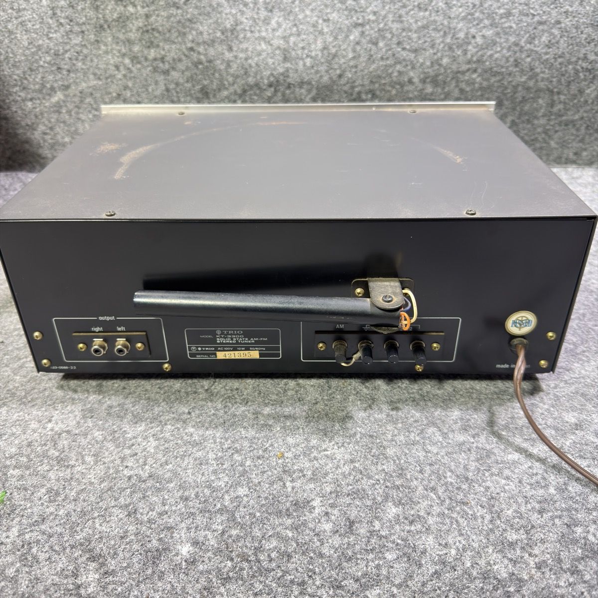 通電・AM受信確認済】TRIO KT-3300 AM-FMステレオチューナー トリオ