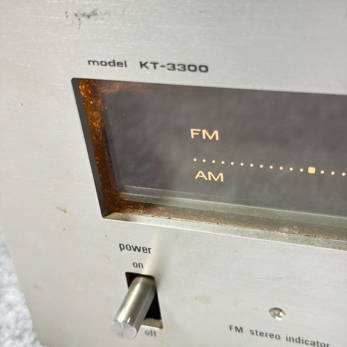 通電・AM受信確認済】TRIO KT-3300 AM-FMステレオチューナー トリオ