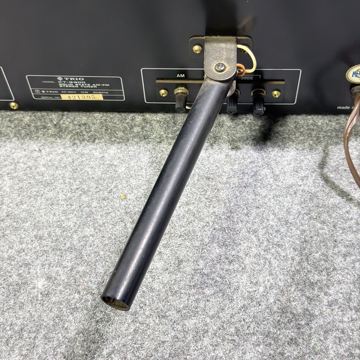通電・AM受信確認済】TRIO KT-3300 AM-FMステレオチューナー トリオ