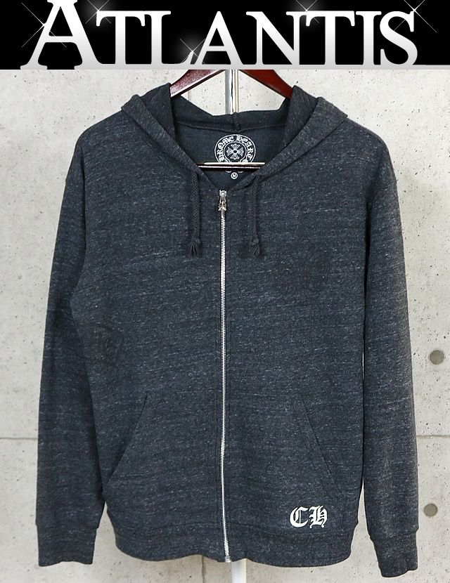CHROME HEARTS 銀座店 クロムハーツ オールド BSフレア ジップパーカー 長袖 メンズ size:M グレー 103561