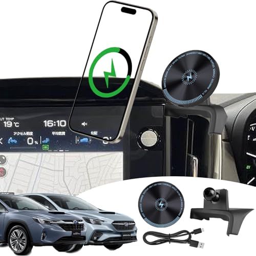 【レヴォーグ vn5 スマホホルダー・ワイヤレス充電】wincar スバル レヴォーグ レイバック スマホホルダー MagSafe対応 急速充電 マグネット レヴォーグ vn5 アクセサリーas 0ff53483