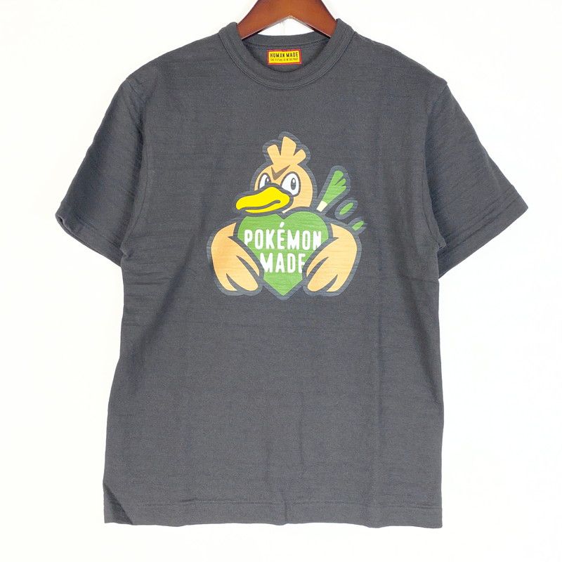 【中古品】 HUMANMADE ヒューマンメイド × Pokémon ポケモン 別注コラボ KAMONEGI S/S TEE カモネギ ショートスリーブ Tシャツ 半袖トップス 【142-260622-ss-01-tei】