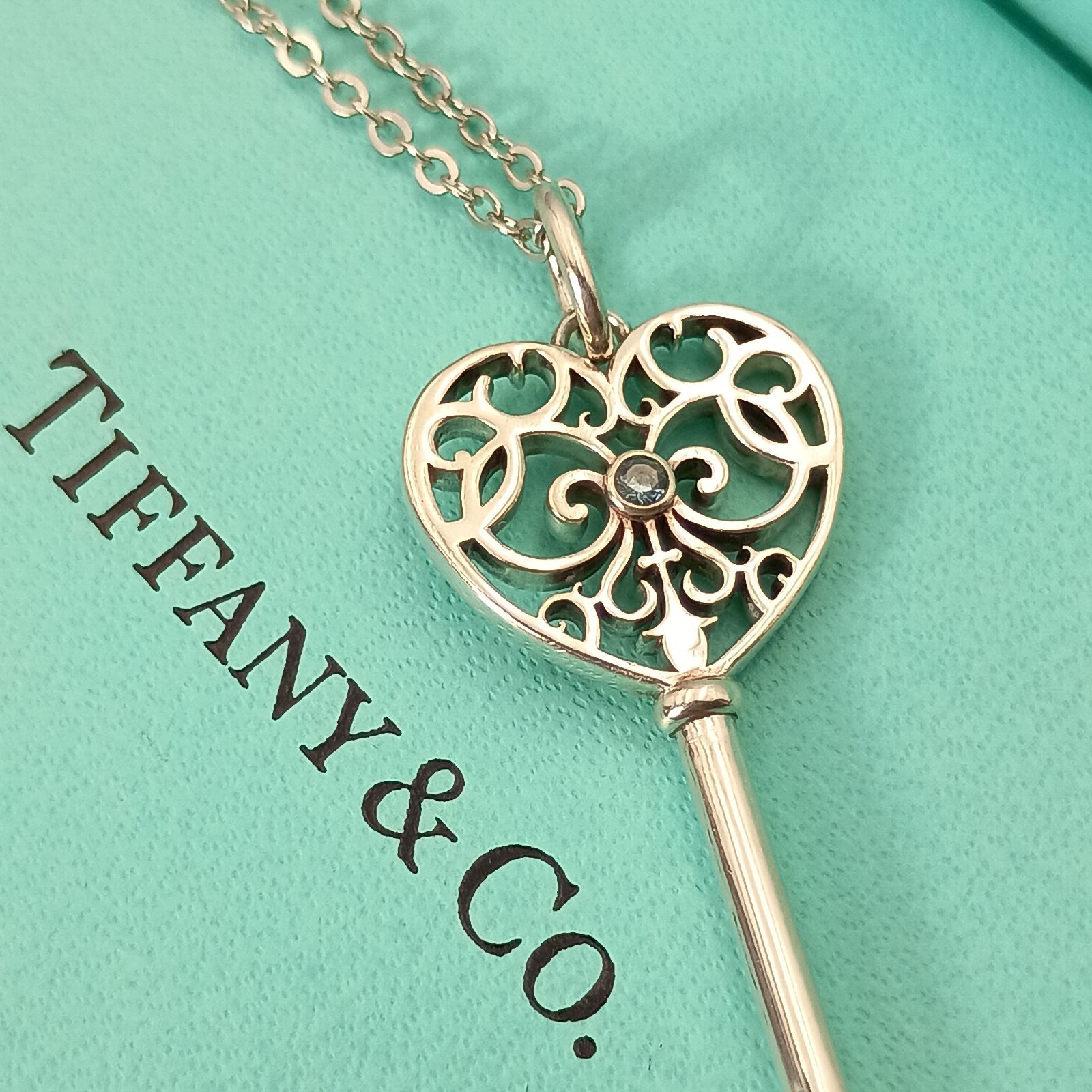 TIFFANY&Co. ティファニー エンチャント ハートキー ネックレス 