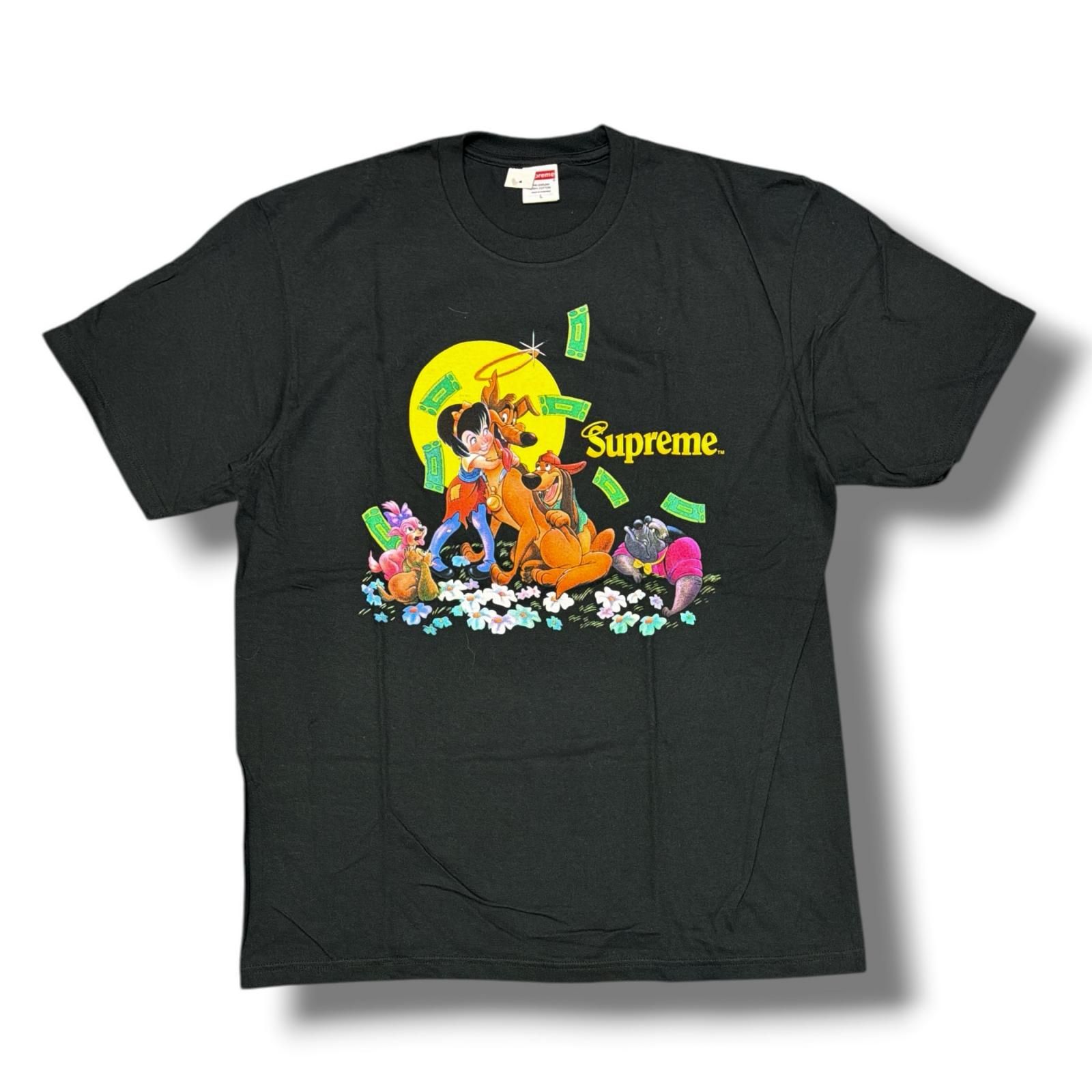 未使用 Supreme 25AW All Dogs Go To Heaven Tee オールドックスゴートゥーヘブンTシャツ シュプリーム ブラック L （1503M）