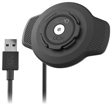 【在庫限り】Quad Lock クアッドロック バイク用 防水・防塵 ワイヤレス充電ヘッド