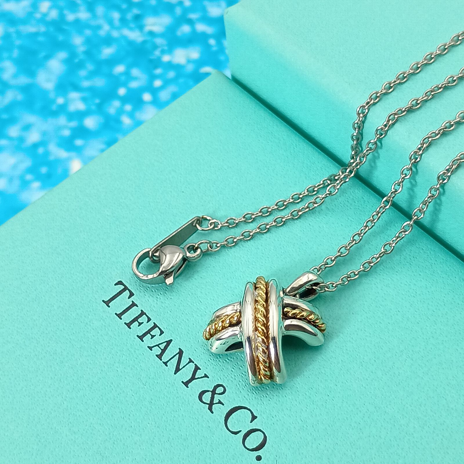 TIFFANY&Co. ティファニー シグネチャー コンビ ネックレス レディース