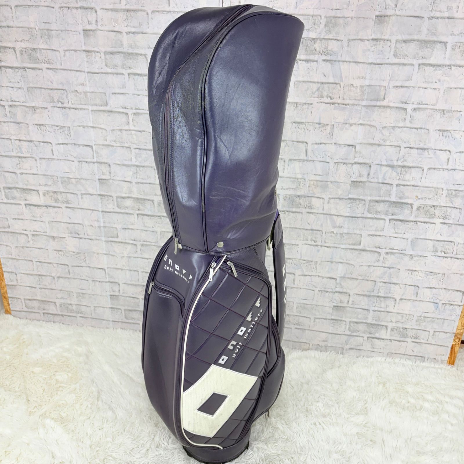 ONOFF オノフ キャディバッグ ゴルフバッグ golf パープル 紫 人気