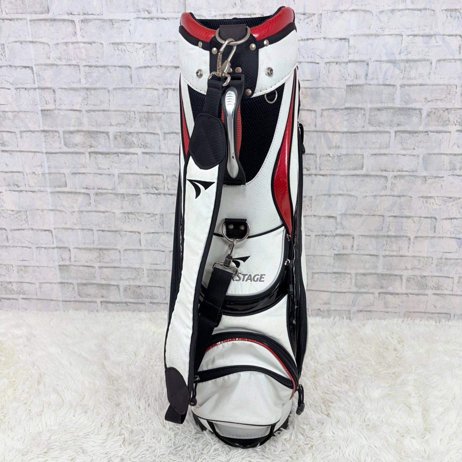 TOURSTAGE ツアーステージ キャディバッグ ゴルフバッグ golf 白