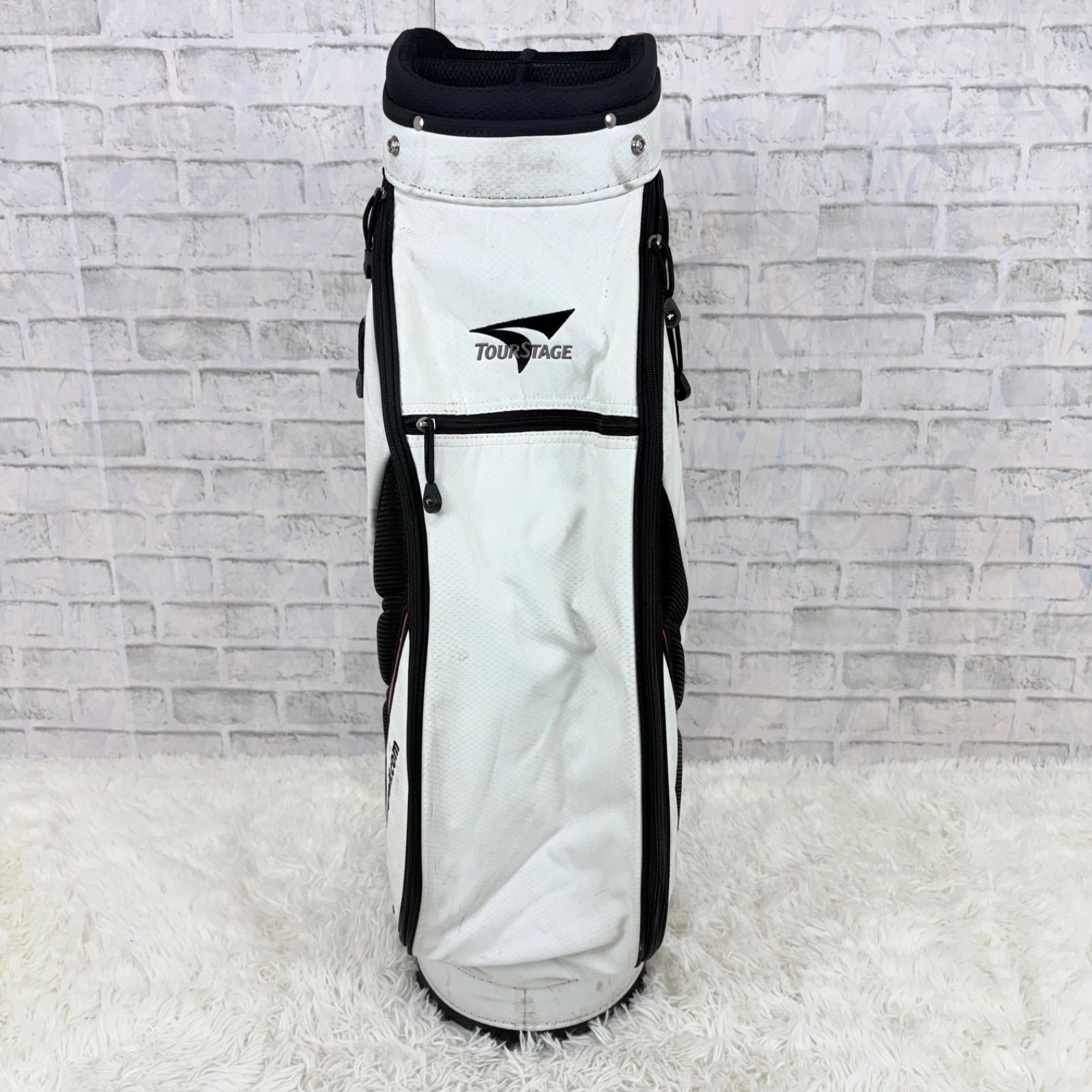 TOURSTAGE ツアーステージ キャディバッグ ゴルフバッグ golf 白