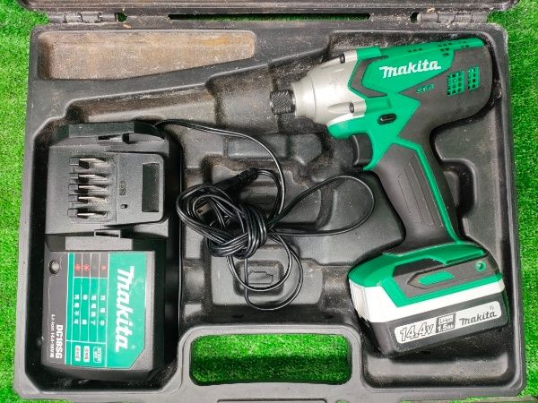 ◎マキタ(Makita) 充電式インパクトドライバ 14.4V1.5Ah バッテリ・充電器・ケース付 M695DSA 内部オーバーホール済み、動作確認済み