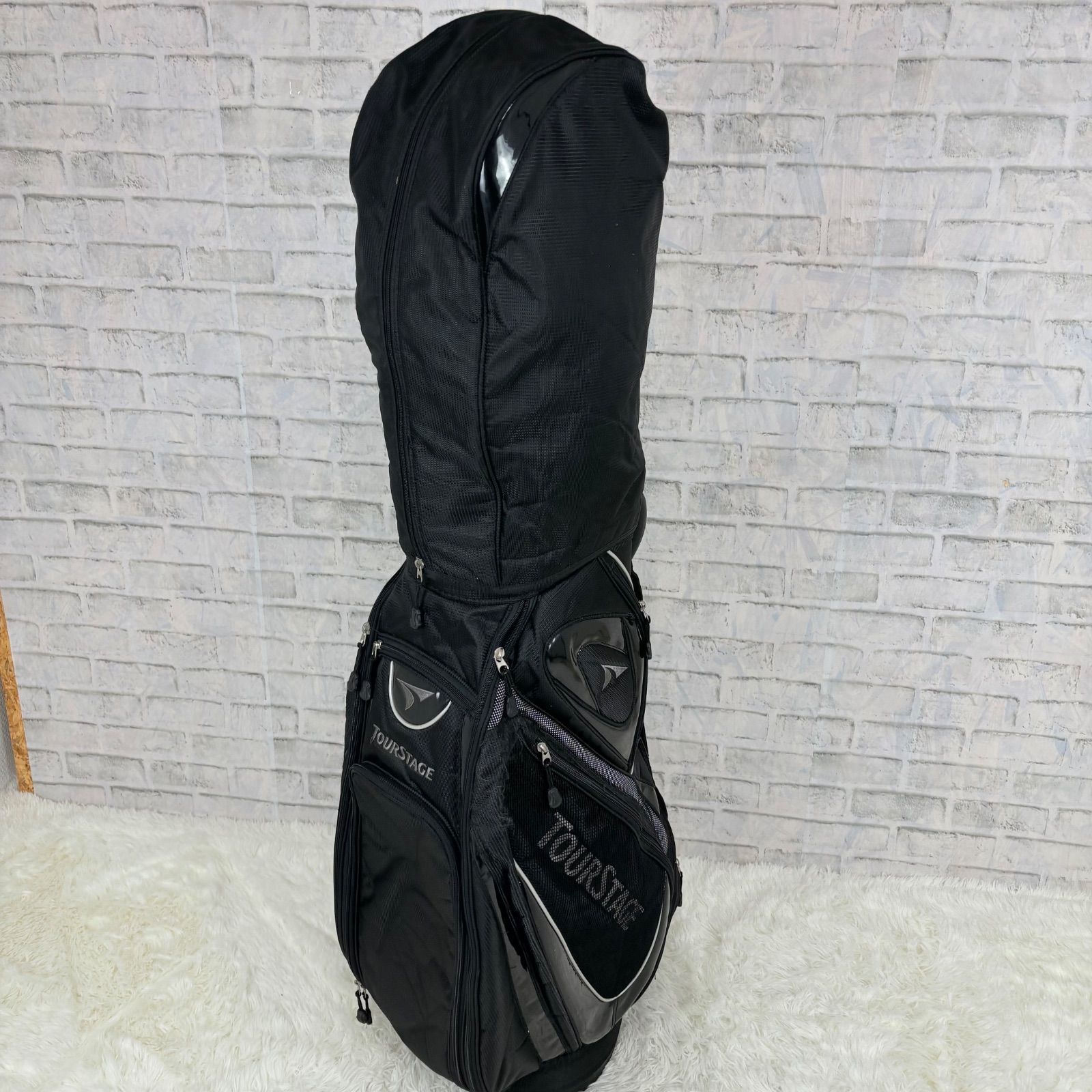 TOURSTAGE ツアーステージ キャディバッグ ゴルフバッグ golf ブラック
