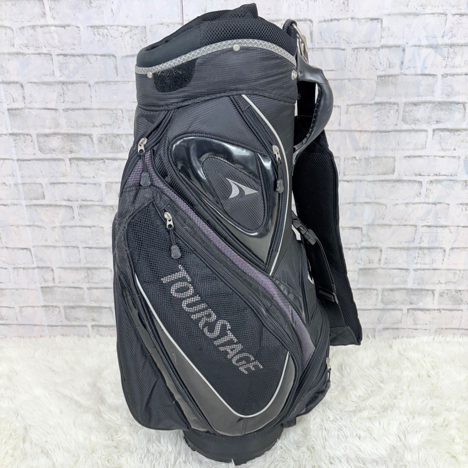 TOURSTAGE ツアーステージ キャディバッグ ゴルフバッグ golf ブラック