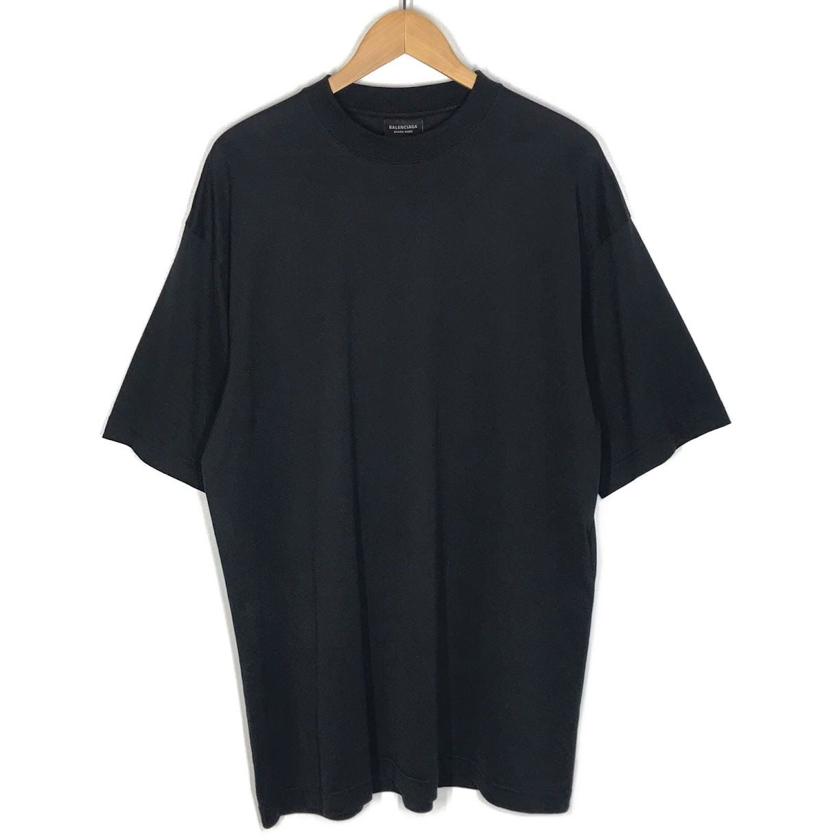 【倉吉店】 中古 BALENCIAGA | バレンシアガ 半袖Ｔシャツ Care Label Medium Fit 724514 TNVL9 ブラック サイズ：XS 【108】
