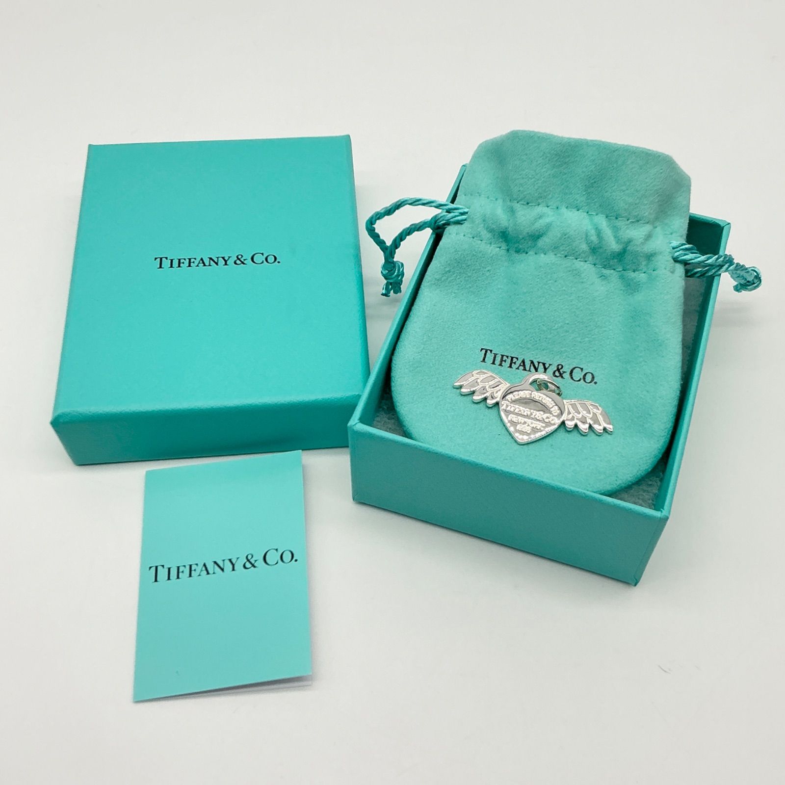 ●TIFFANY&Co. ティファニー リターントゥ エンジェルハート タグ チャーム SV925 シルバー ペンダントトップ ネックレストップ【中古】Aランク　5_466
