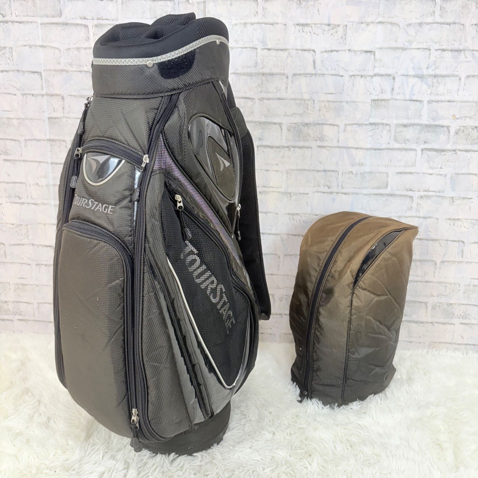 ゴルフバッグ　TOURSTAGE 黒 Tourstage ツアーステージ キャディバッグ ゴルフバッグ golf ブラック