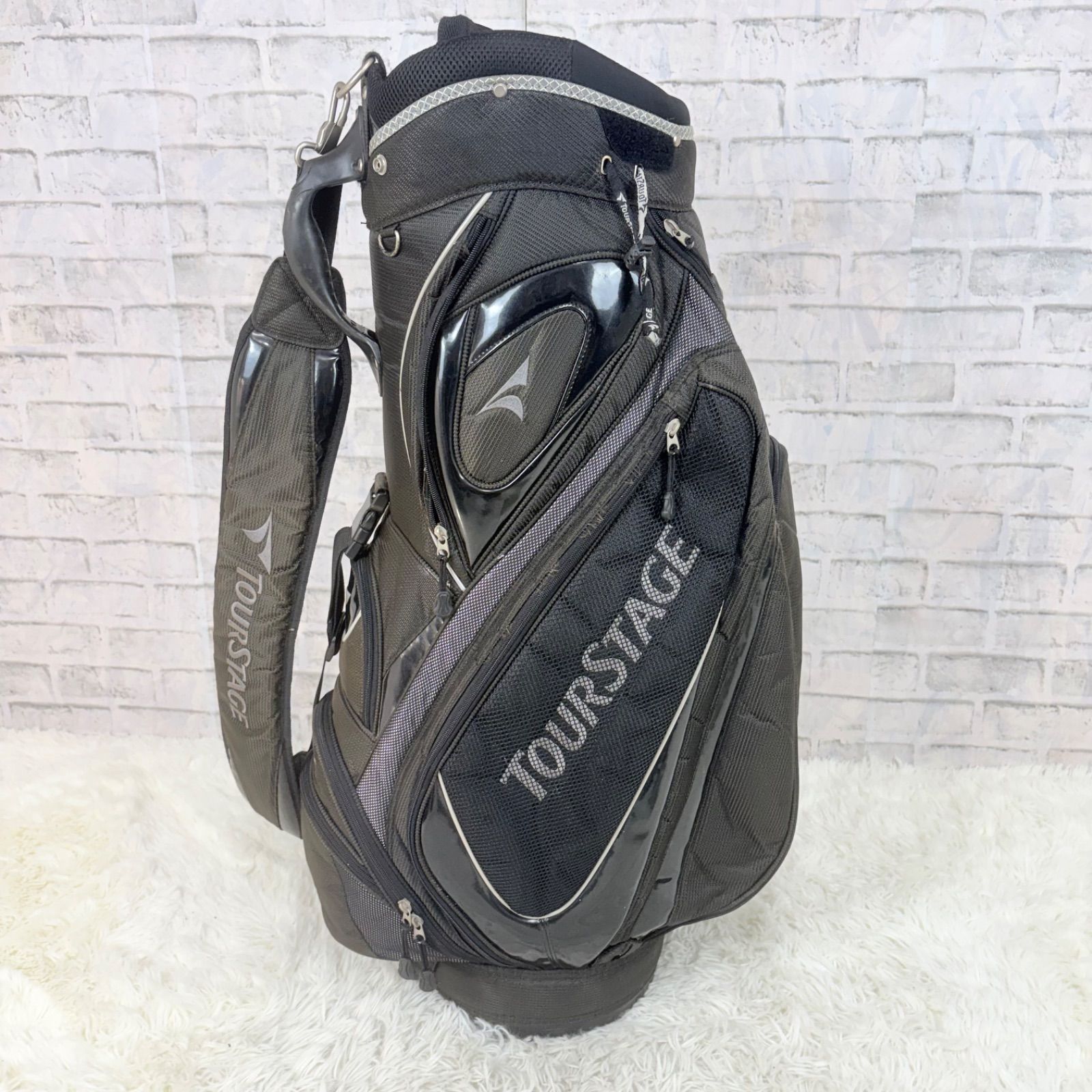Tourstage ツアーステージ キャディバッグ ゴルフバッグ golf ブラック