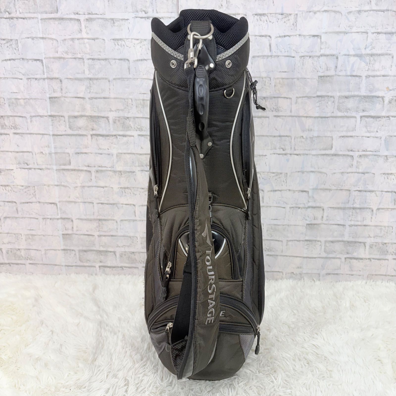 Tourstage ツアーステージ キャディバッグ ゴルフバッグ golf ブラック