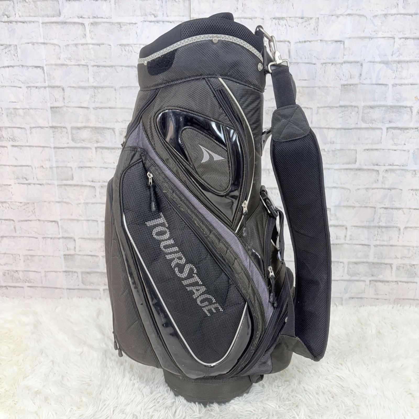 ゴルフバッグ　TOURSTAGE 黒 Tourstage ツアーステージ キャディバッグ ゴルフバッグ golf ブラック