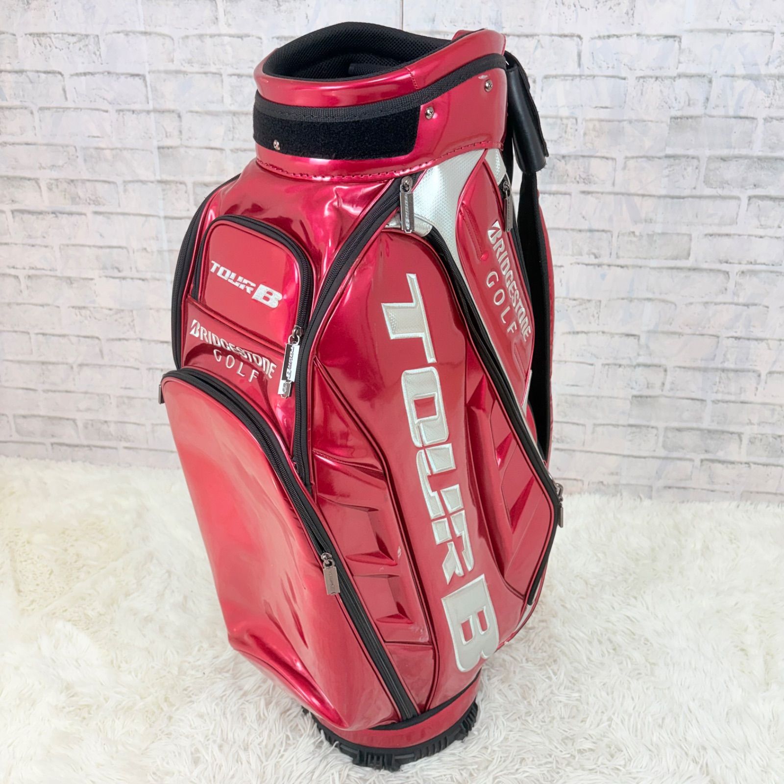 B キャディバッグ TOUR B」プロ 「TOUR グリーン Bridgestone