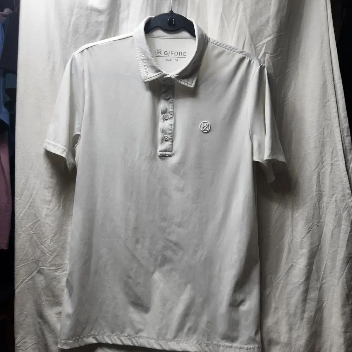 G/FORE ゴルフウェア 半袖 カラーTシャツ 白 Mサイズ