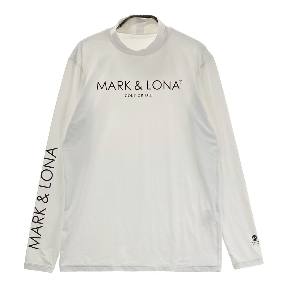 サイズ：48 MARK&LONA マークアンドロナ ハイネック 長袖インナーTシャツ ホワイト系 [240101703184] ゴルフウェア メンズ ストスト 7,498円