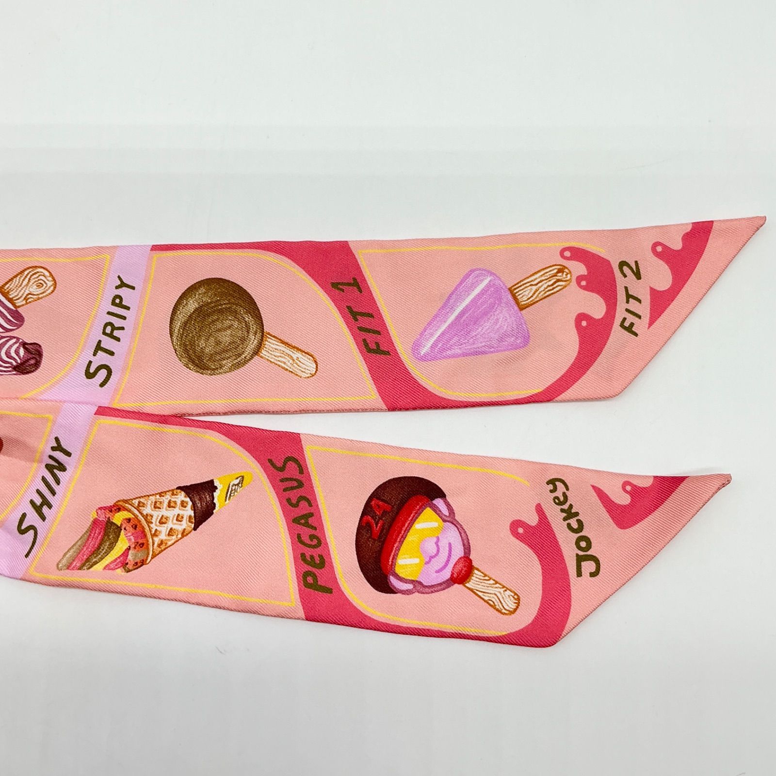 HERMES エルメス ツイリースカーフ FUNNY ICE CREAM ファニー アイス