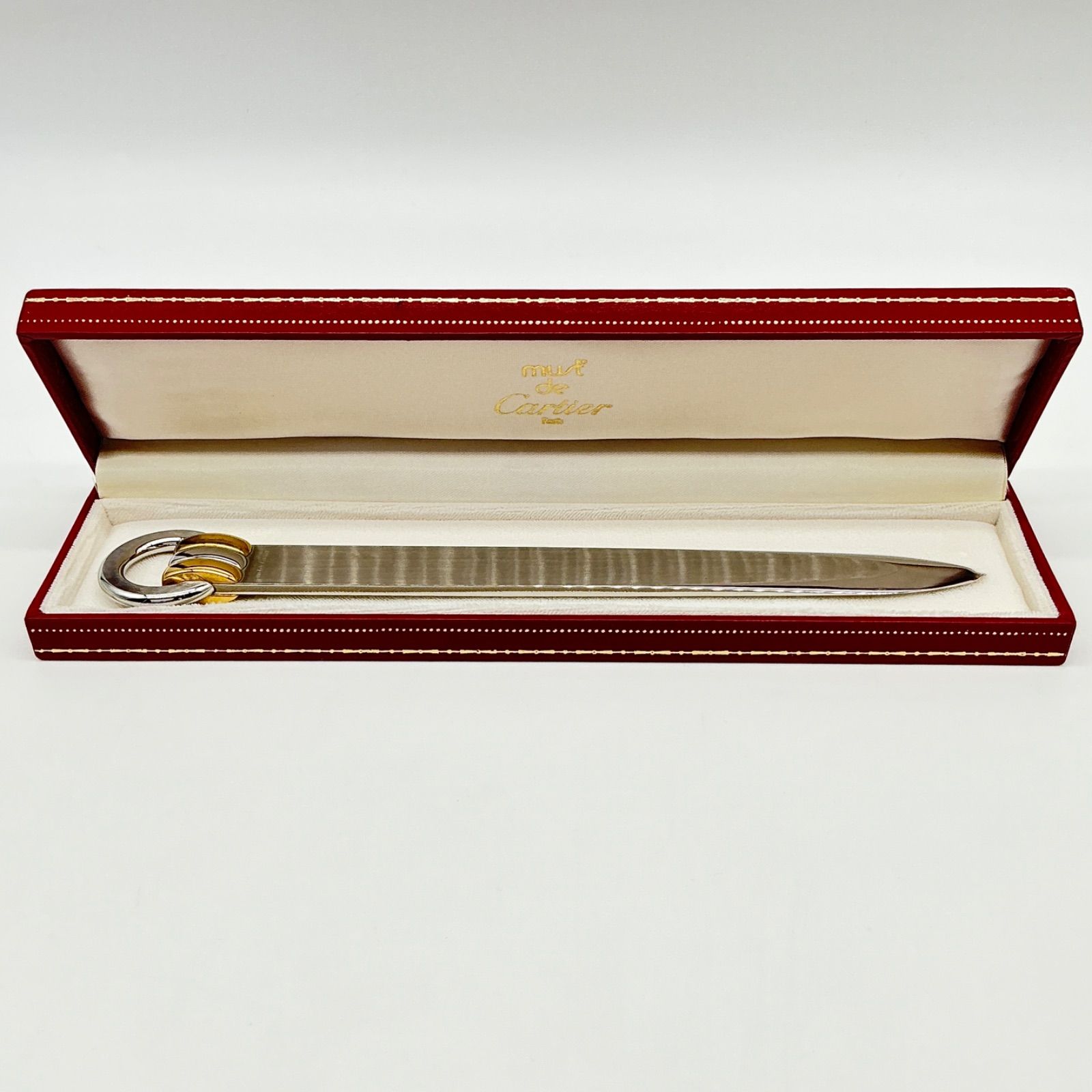 Cartier カルティエ トリニティ ペーパーナイフ シルバー×ゴールド
